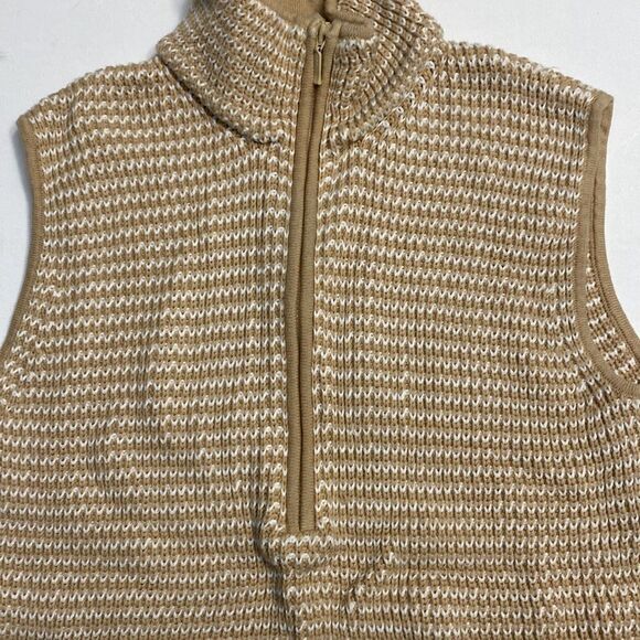 Vintage Quarter Zip Turtle Neck Sweater Tank - Picture 3 of 6